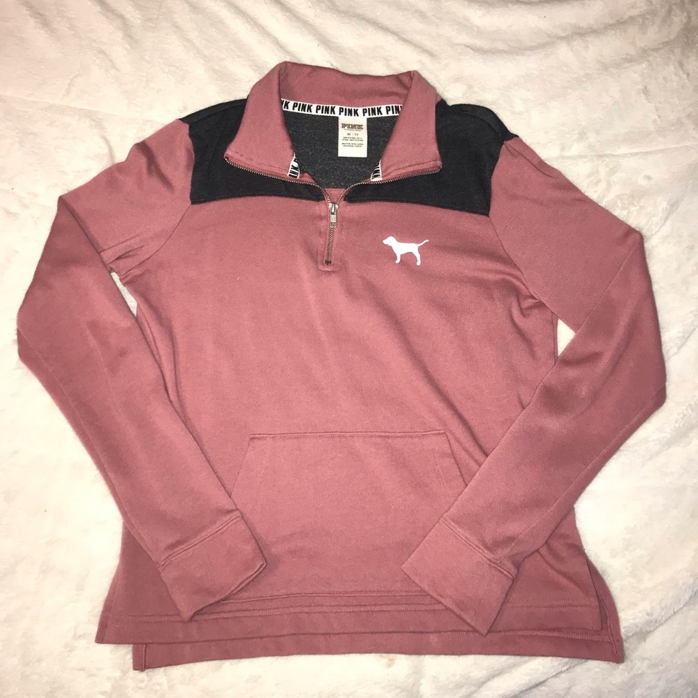 PINK quarter zip sweatshirt